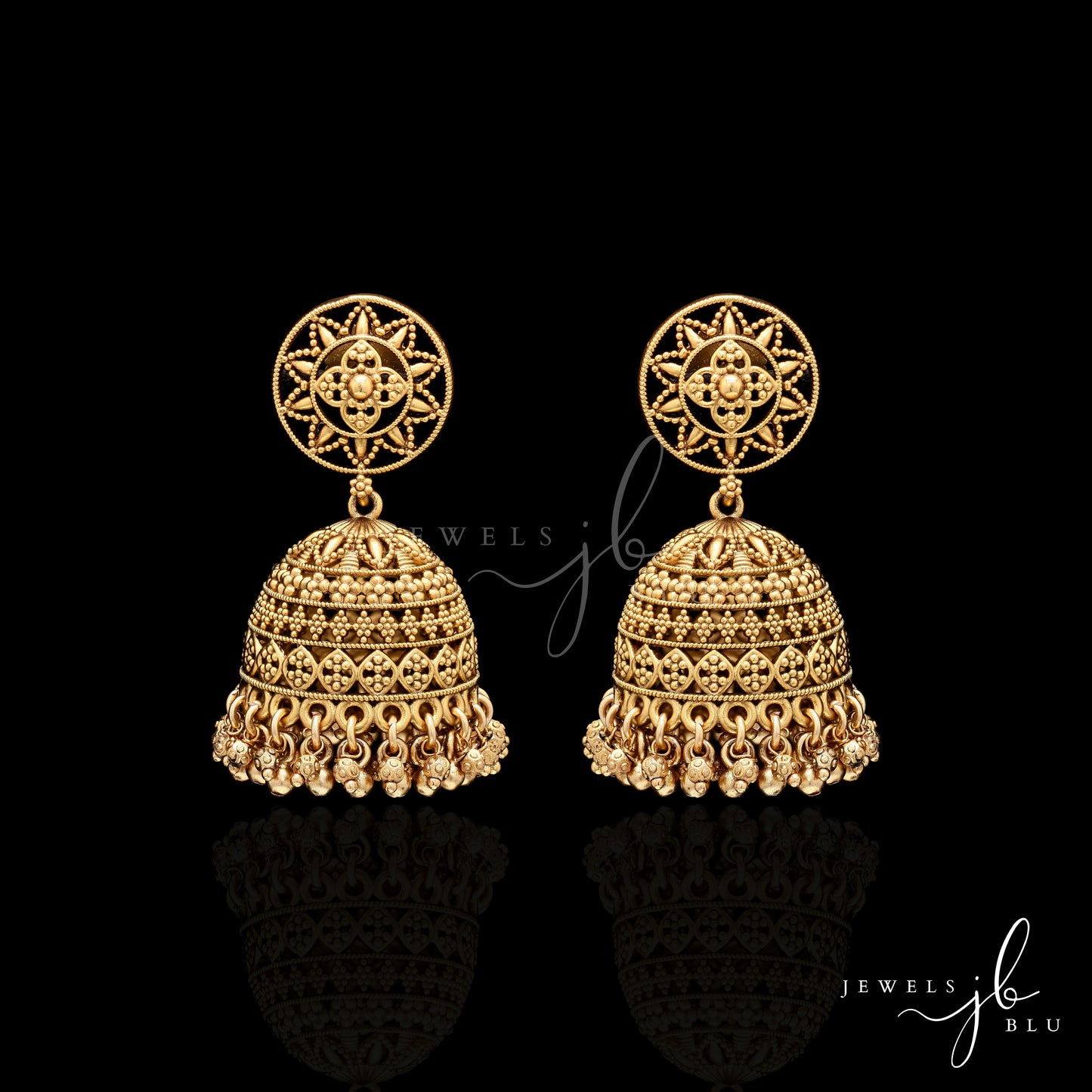 Festive Exclusive Gold Finish Anaya Jhumki Earrings