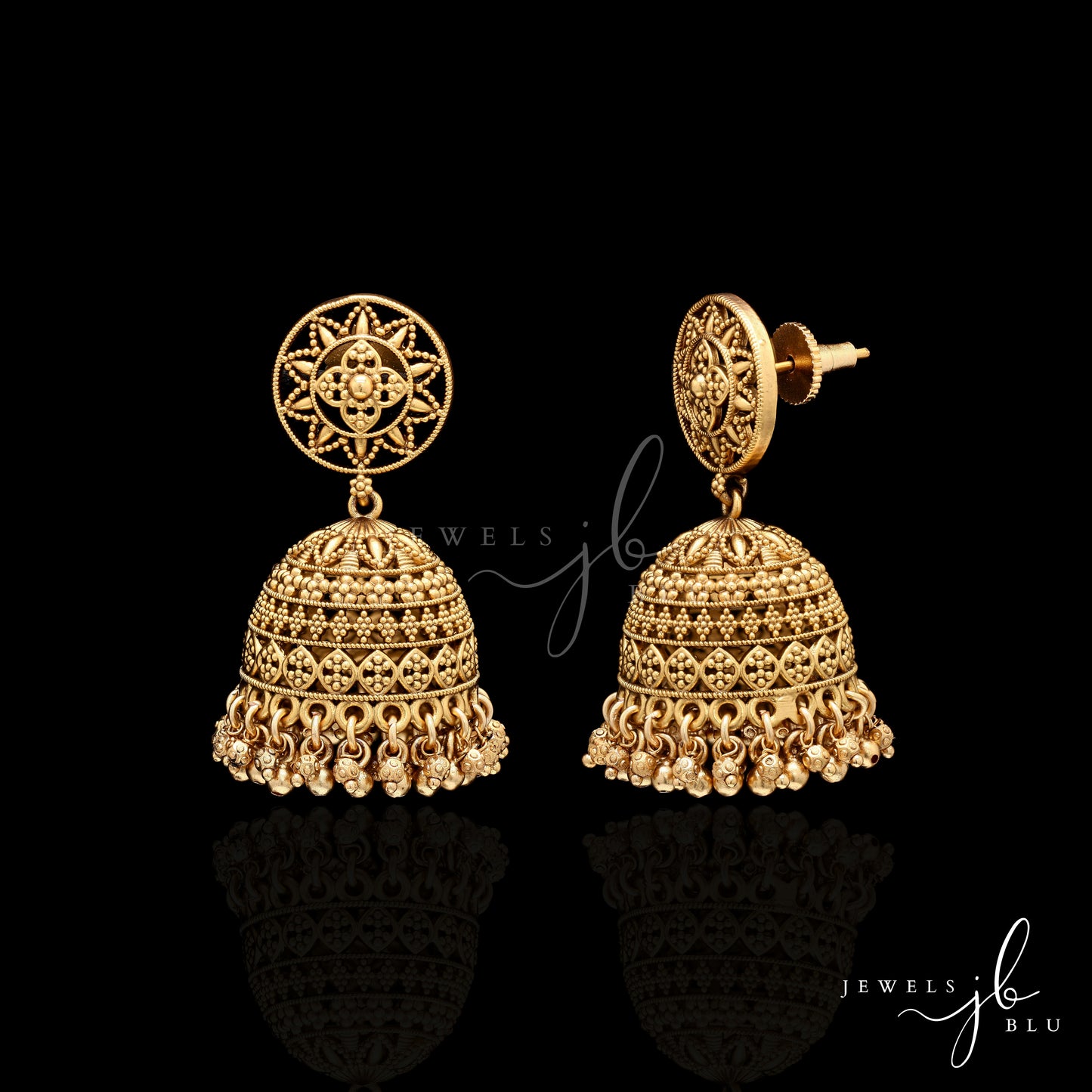 Festive Exclusive Gold Finish Anaya Jhumki Earrings
