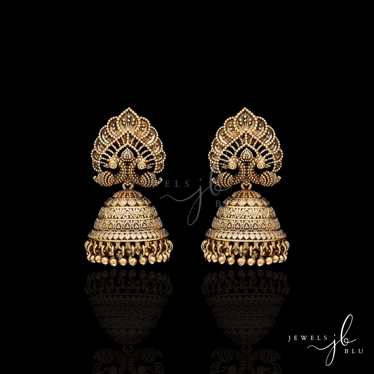 Festive Exclusive Gold Finish Nirmaya Jhumki Earrings
