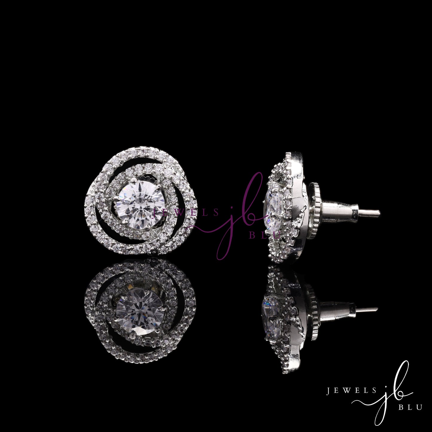 Melita 1 Carat American Diamond Solitaire Anti Tarnish Everyday Studs