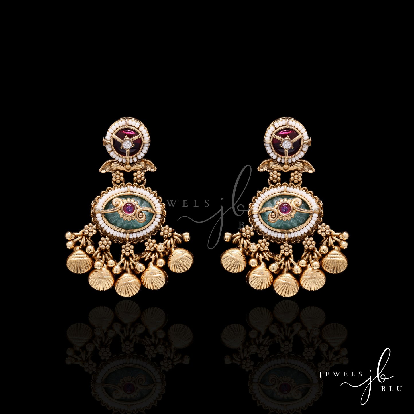 Festive Exclusive Antique Gold Finish Dholakia Necklace Set with Earrings