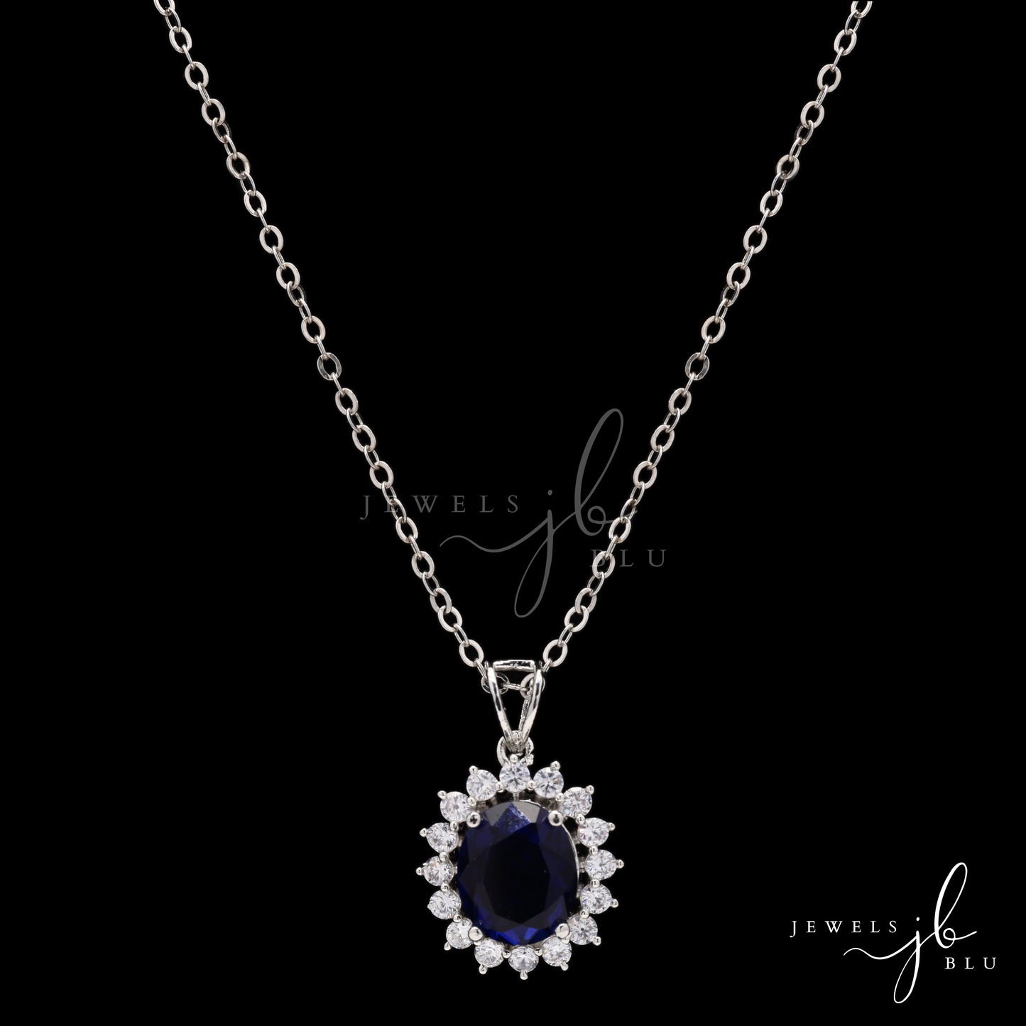 Blue Firoza Pendant Set