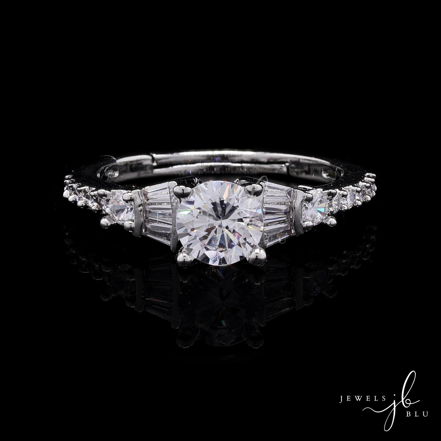 Adjustable 1 Carat Solitaire Delisha Ring ( Fits all Sizes )