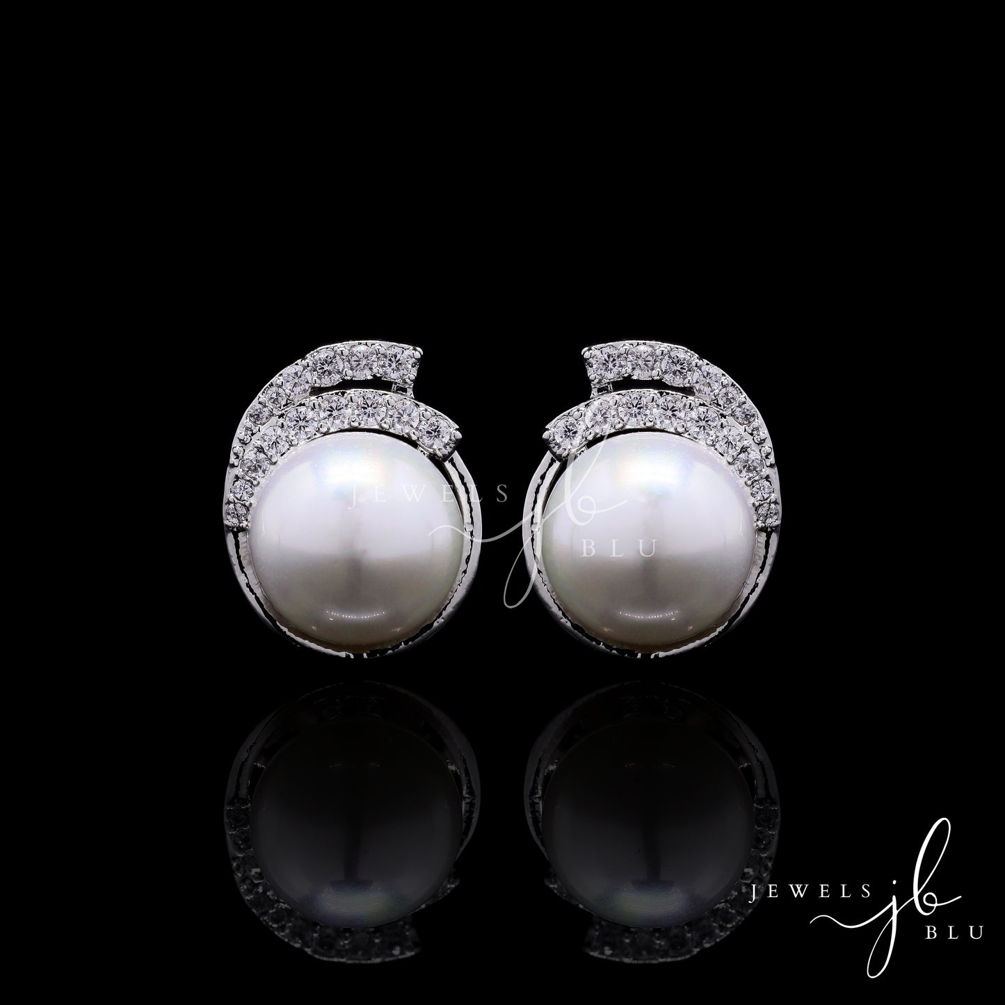 Freya Fresh Water Pearl American Diamond Studs