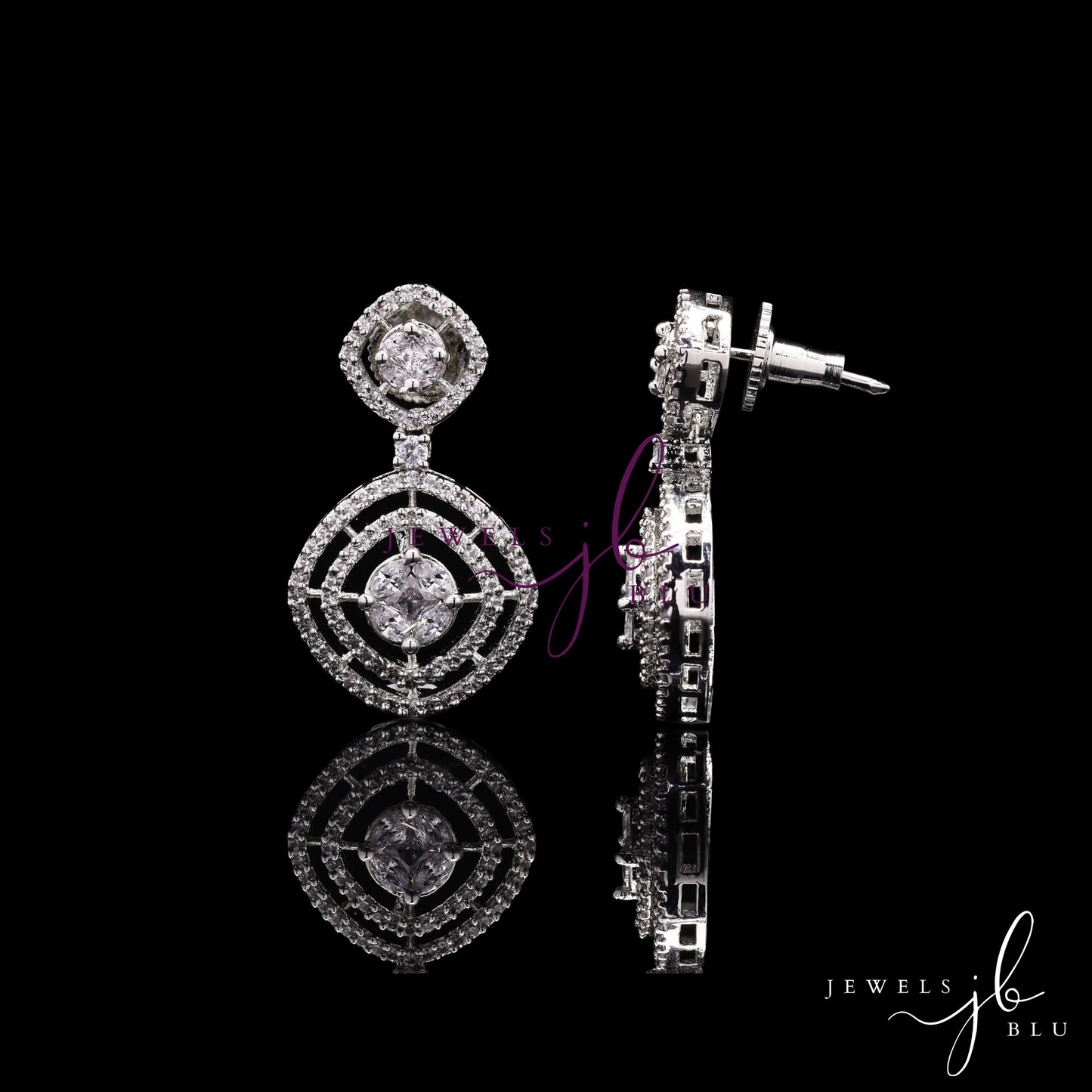 Dorita American Diamond Studded Party Earrings