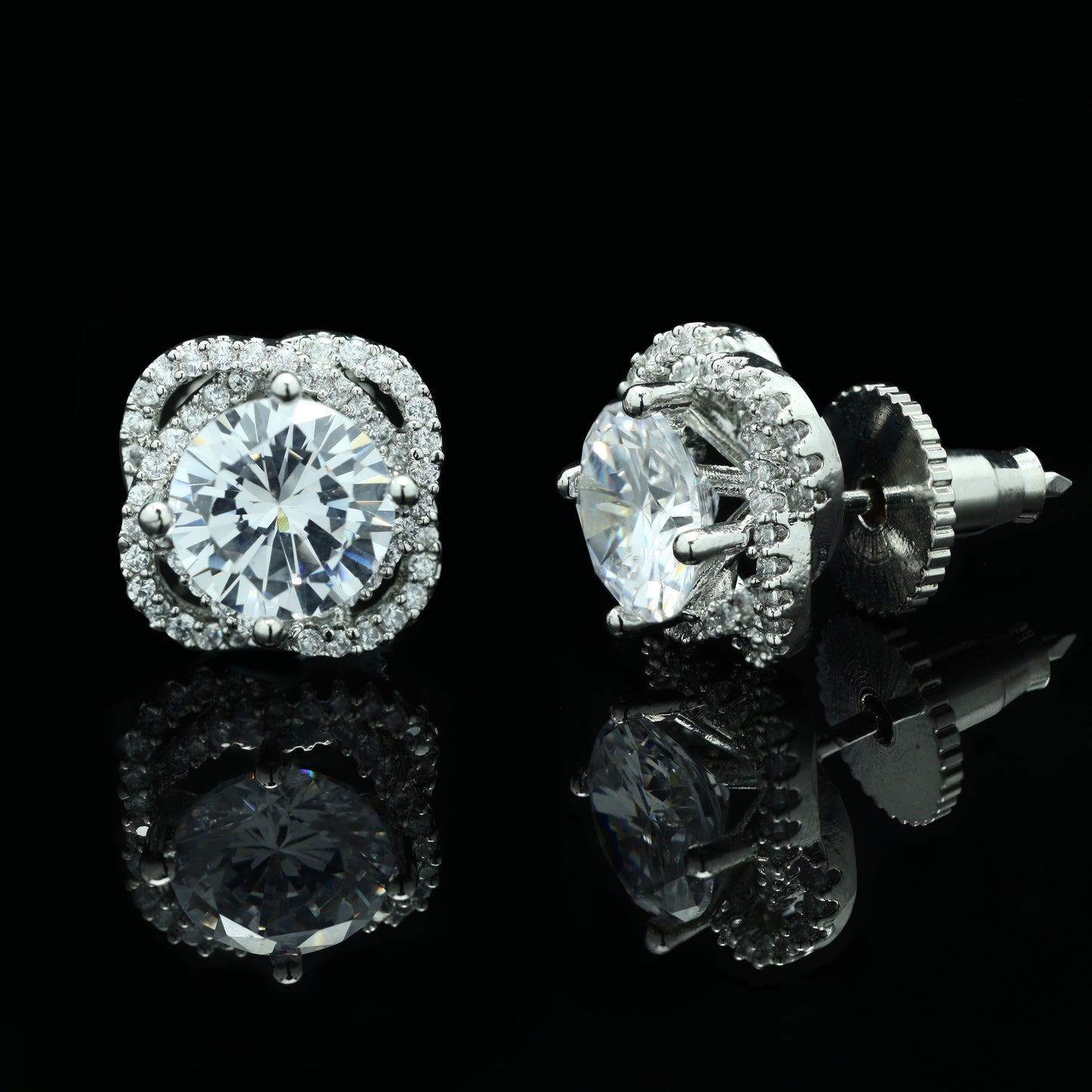 2 Carat Solitaire Dora Everyday Anti Tarnish Studs