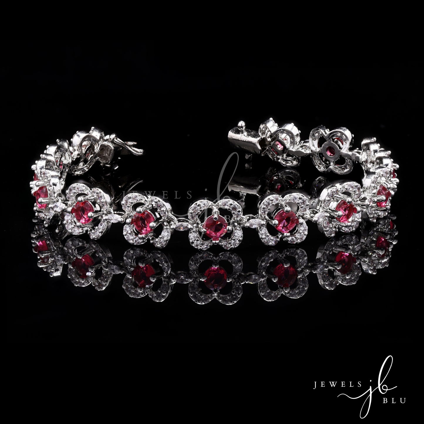 Ruby Solitaire Fiona Tennis Bracelet