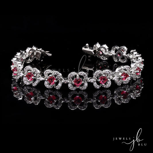 Ruby Solitaire Fiona Tennis Bracelet