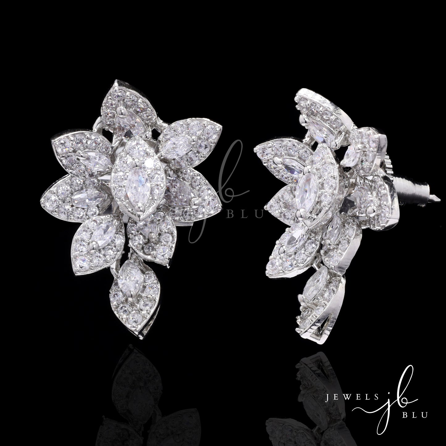 American Diamond Marquise Chelsea Party Earrings