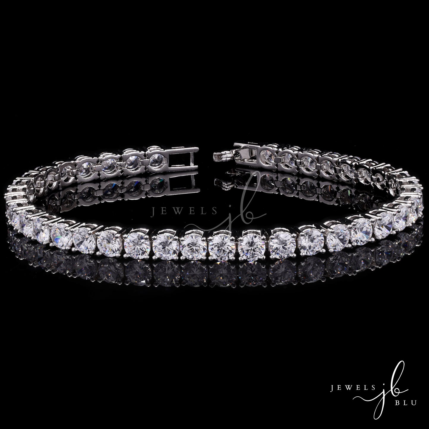 25 Pointer American Diamond Solitaire Classic Anti Tarnish Tennis Bracelet