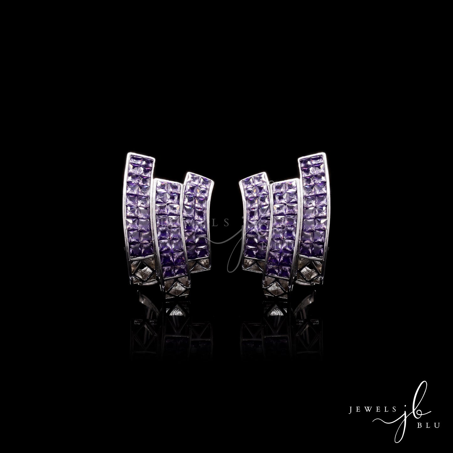 Aubergine Purple 3 line Terra Studs