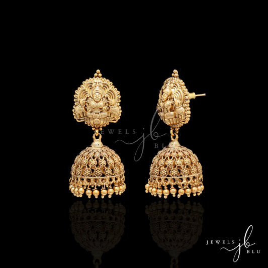 Festive Exclusive Mahamaya Hand Carved Jhumkis