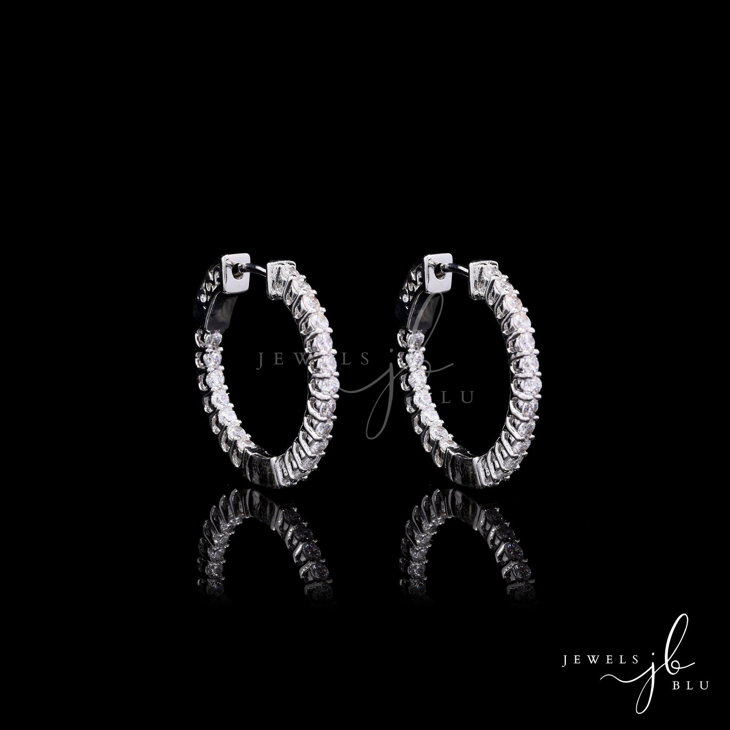 Classic Mini Diamond Tiara Hoops