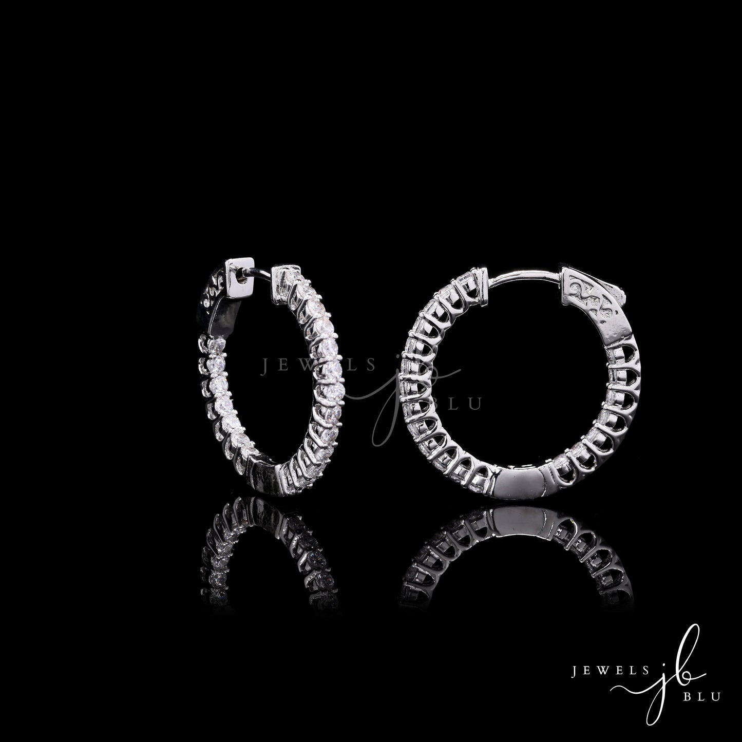 Classic Mini Diamond Tiara Hoops