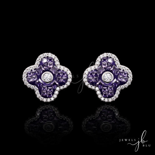 Diviano Purple Invisible Setting Studs