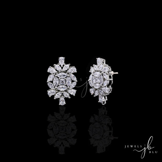 Marquise and Drop American Diamond Crysta Party Earrings