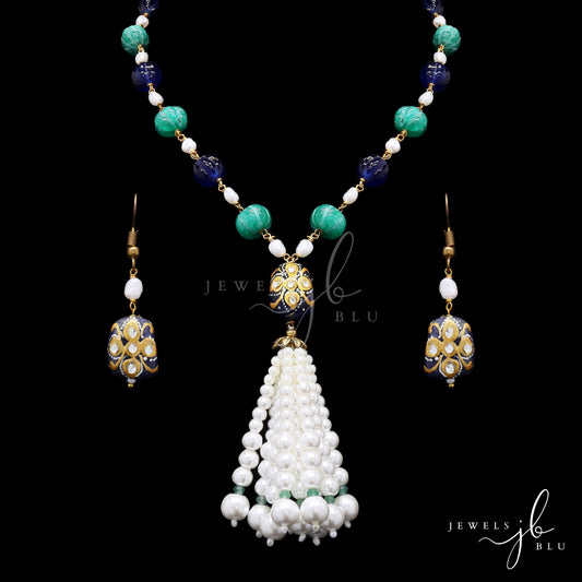 Multi Coloured Pearl Nico Necklace Set