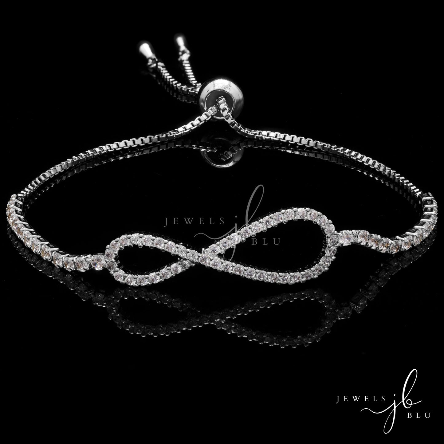 Adjustable Infinity American Diamond Bracelet