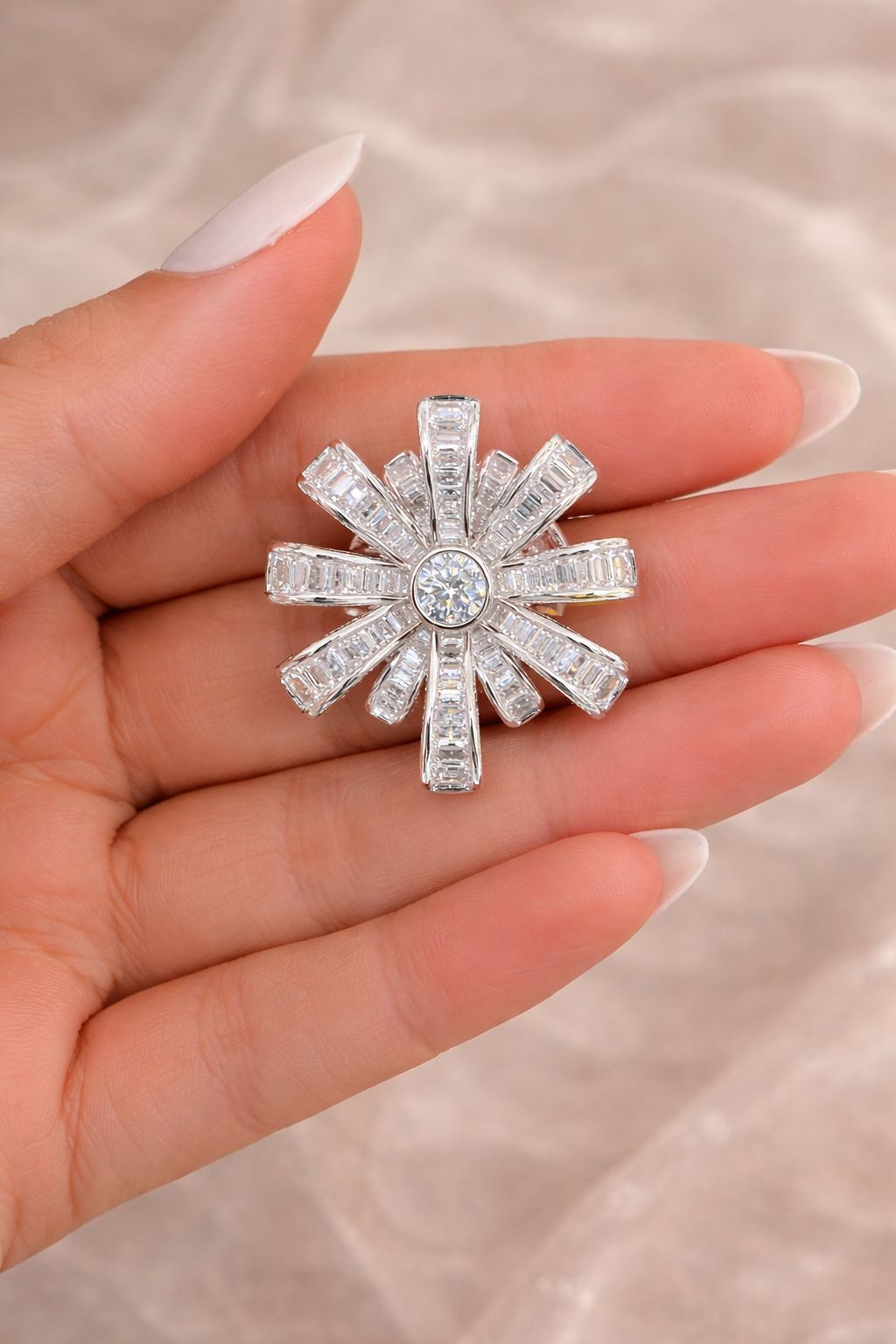 Premium Baguette Diamond Setting Cocktail Statement Party Stud Earrings for Women