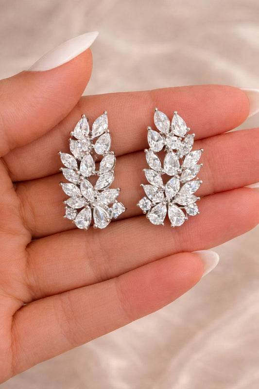 Premium Marquise and Drop Solitaire Cocktail Party Earrings for Women