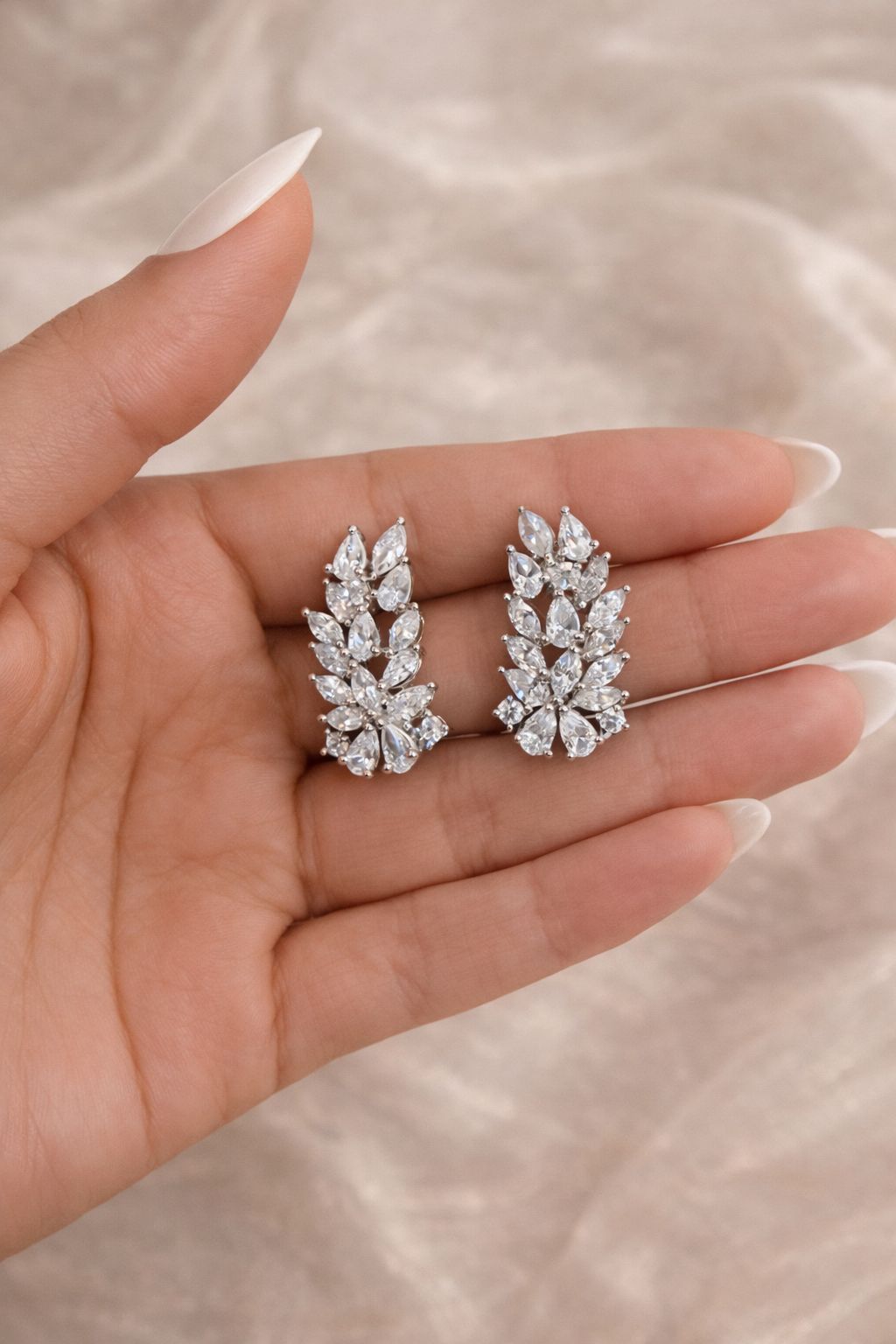 Premium Marquise and Drop Solitaire Cocktail Party Earrings for Women
