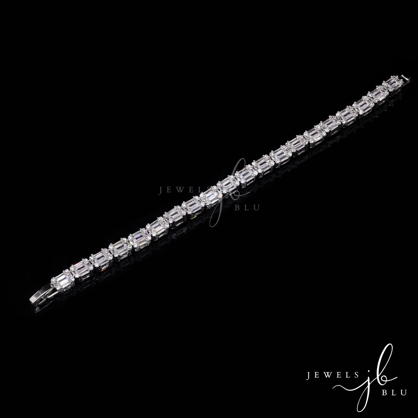 Emerald Cut Solitaire Nyla Tennis Bracelet