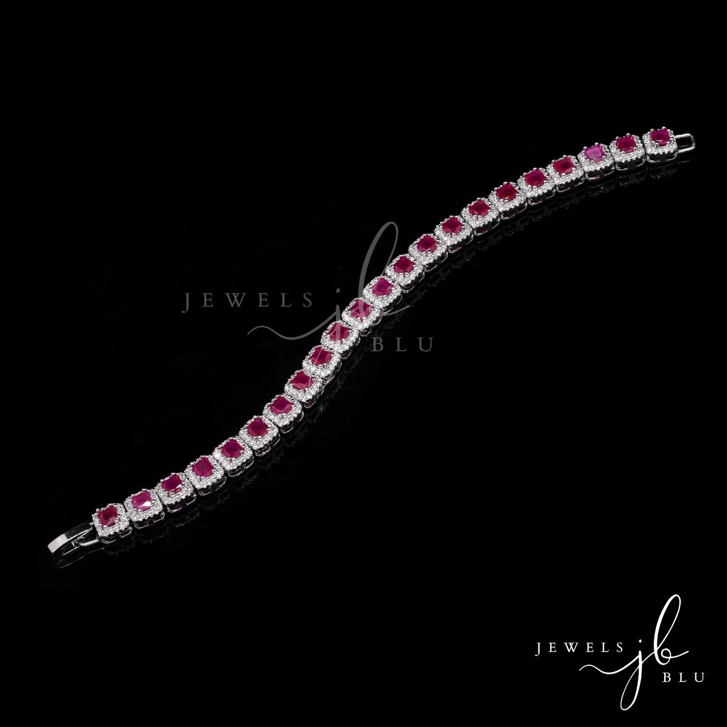 Ruby Solitaire Rania Tennis Bracelet