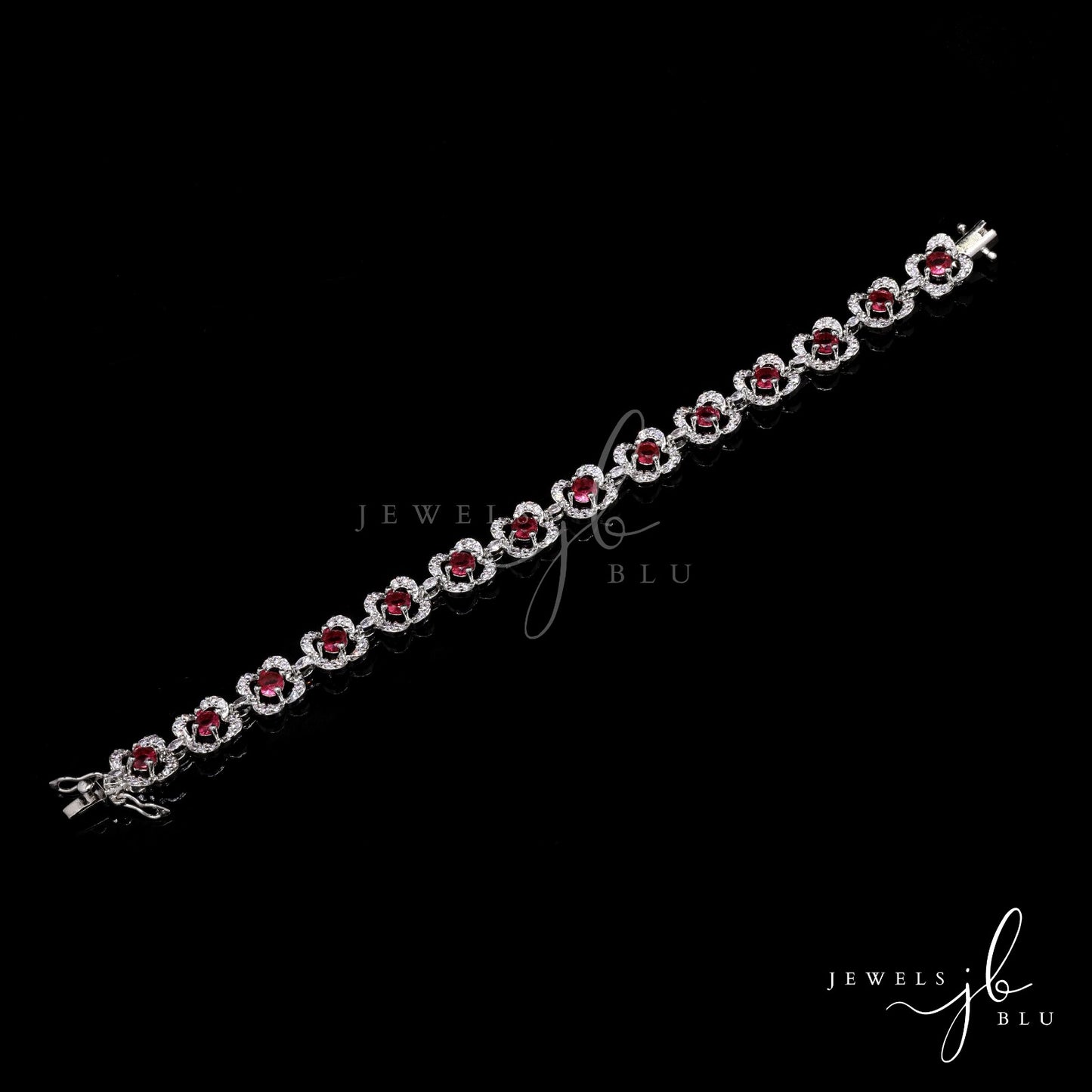 Ruby Solitaire Fiona Tennis Bracelet