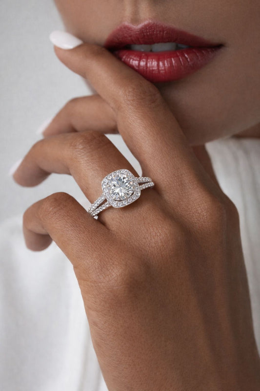 Adjustable American Diamond 1.5 Carat Solitaire  Romy Anti Tarnish Ring ( Fits all Sizes )