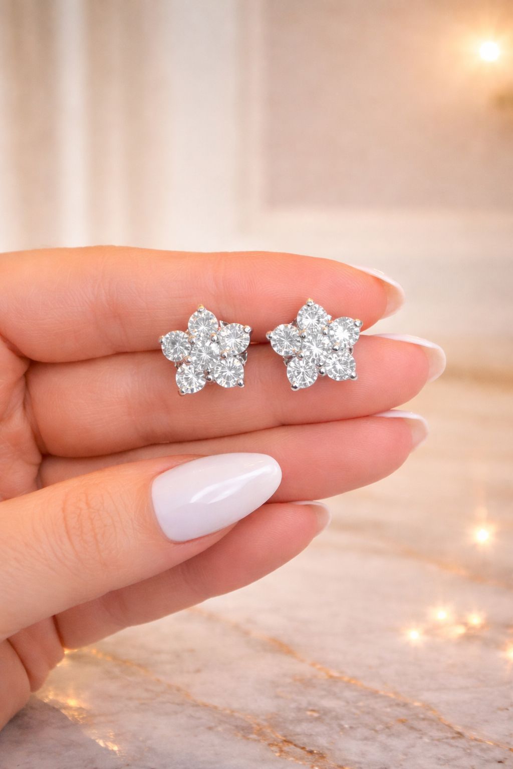 6 Petal Floral Arsiya  Everyday Anti Tarnish Studs