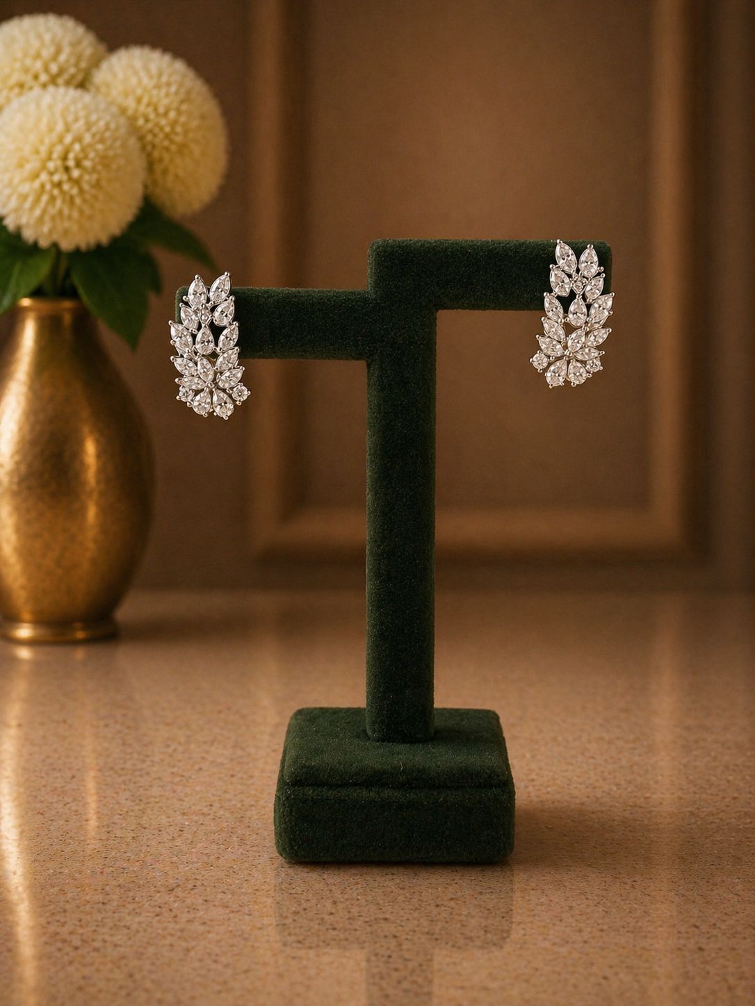Premium Marquise and Drop Solitaire Cocktail Party Earrings for Women